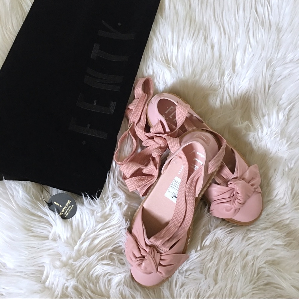 SOLD!!!! Fenty by Rihanna Lace Up Bow Creepers - Picture 2 of 8